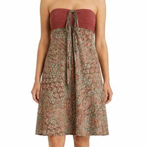 Patagonia Kamala Convertible Multicolor Tie Halter Dress Midi Skirt Women S